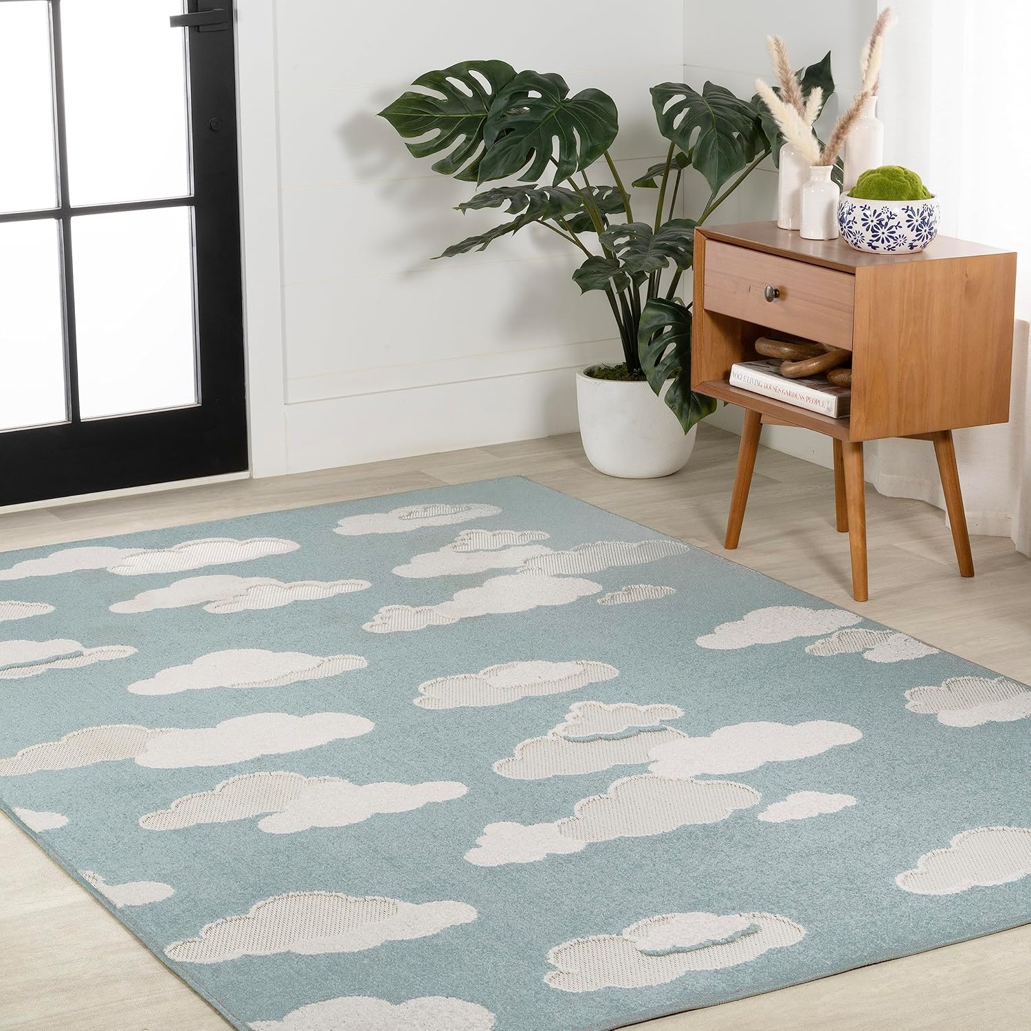 JONATHAN Y SCN105A-8 Hedwig – Alfombra juvenil Cloud Scandi para interiores, niños, casual, moderna, de transición para dormitorio, cocina, sala de