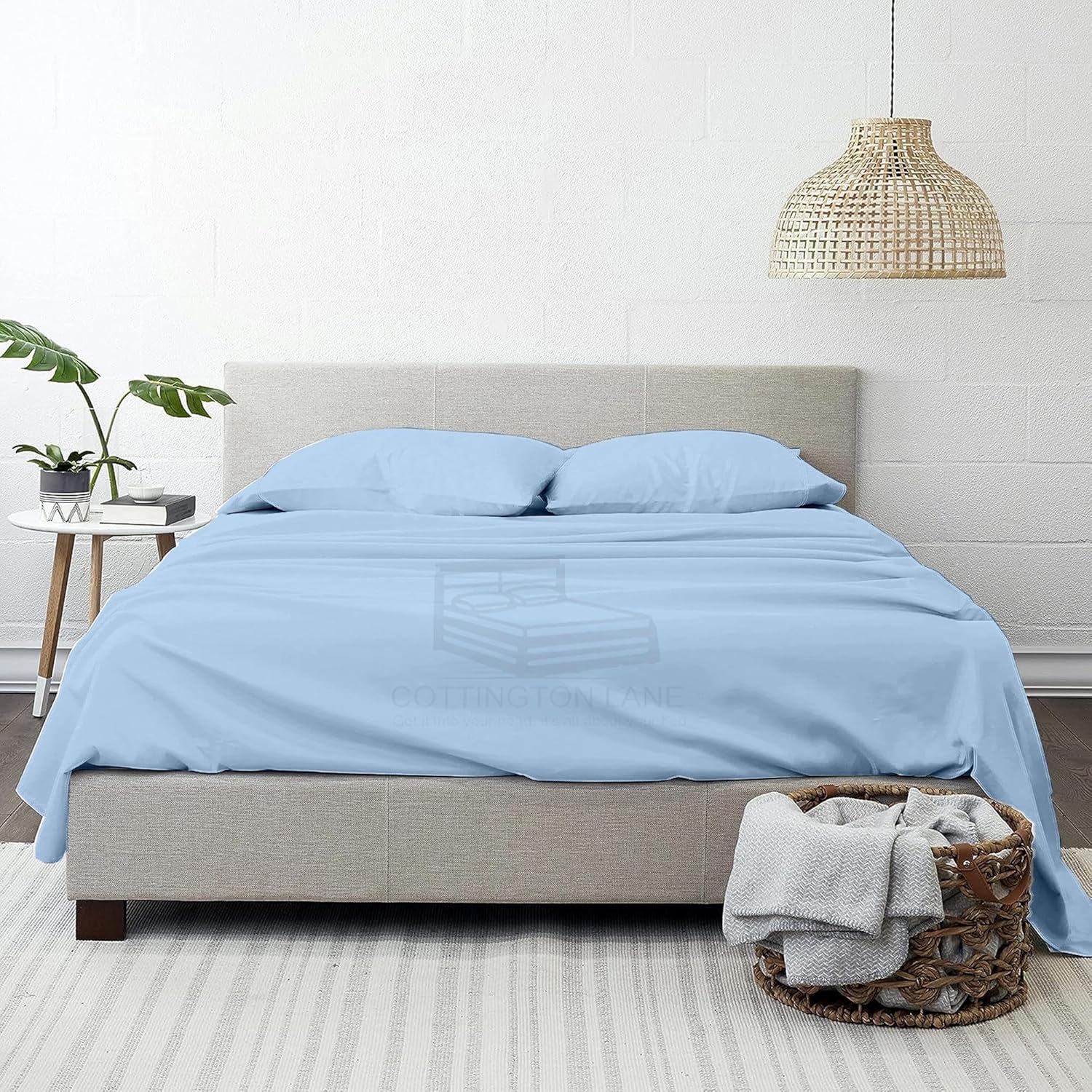 Tencel Sábanas King 100% eucalipto Tencel Lyocell – Sábanas de eucalipto para todas las estaciones, 4 piezas de sábanas Tencel tamaño King,