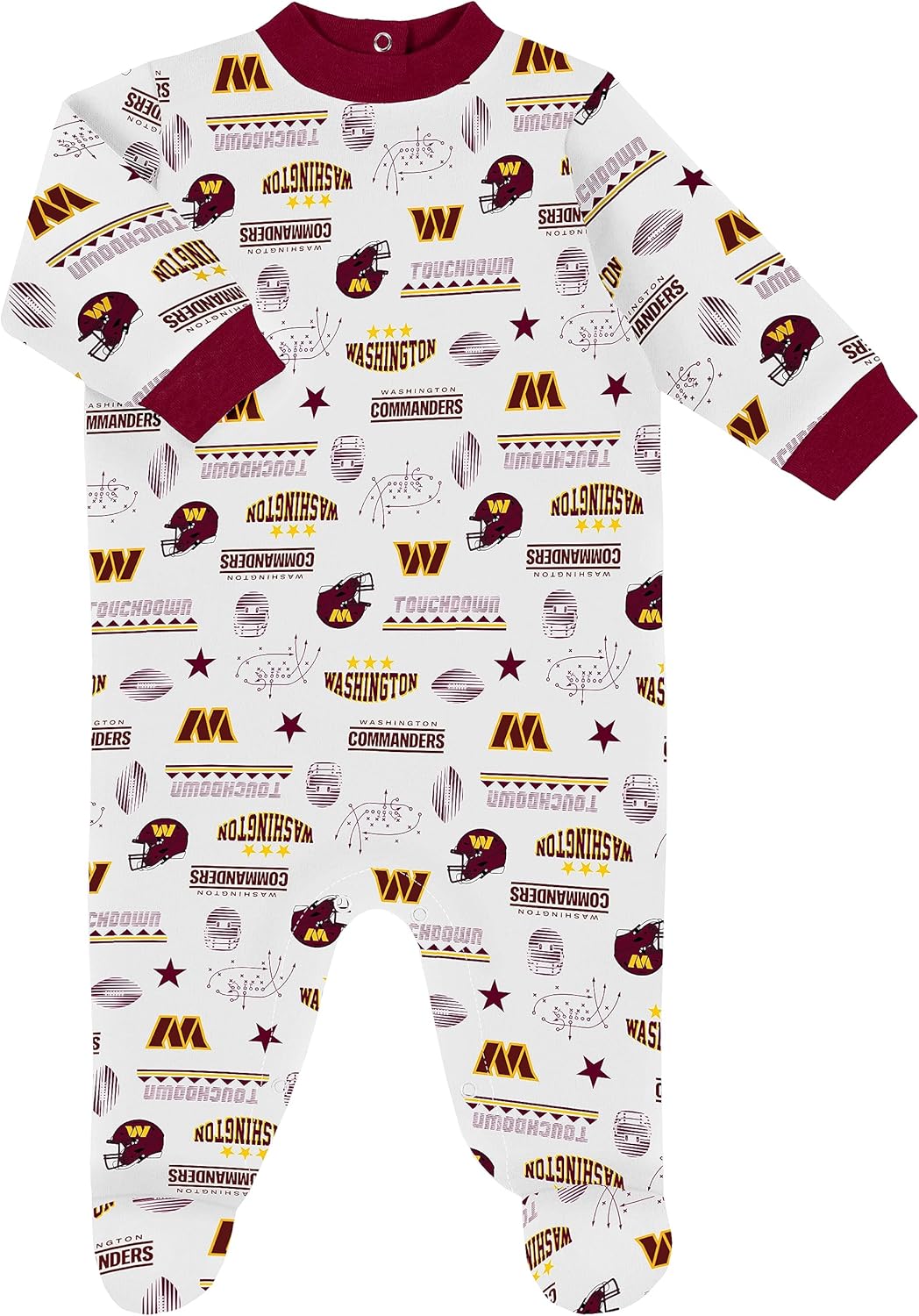 Gerber Conjunto de regalo unisex para bebé con pies de equipo de la NFL para dormir y jugar