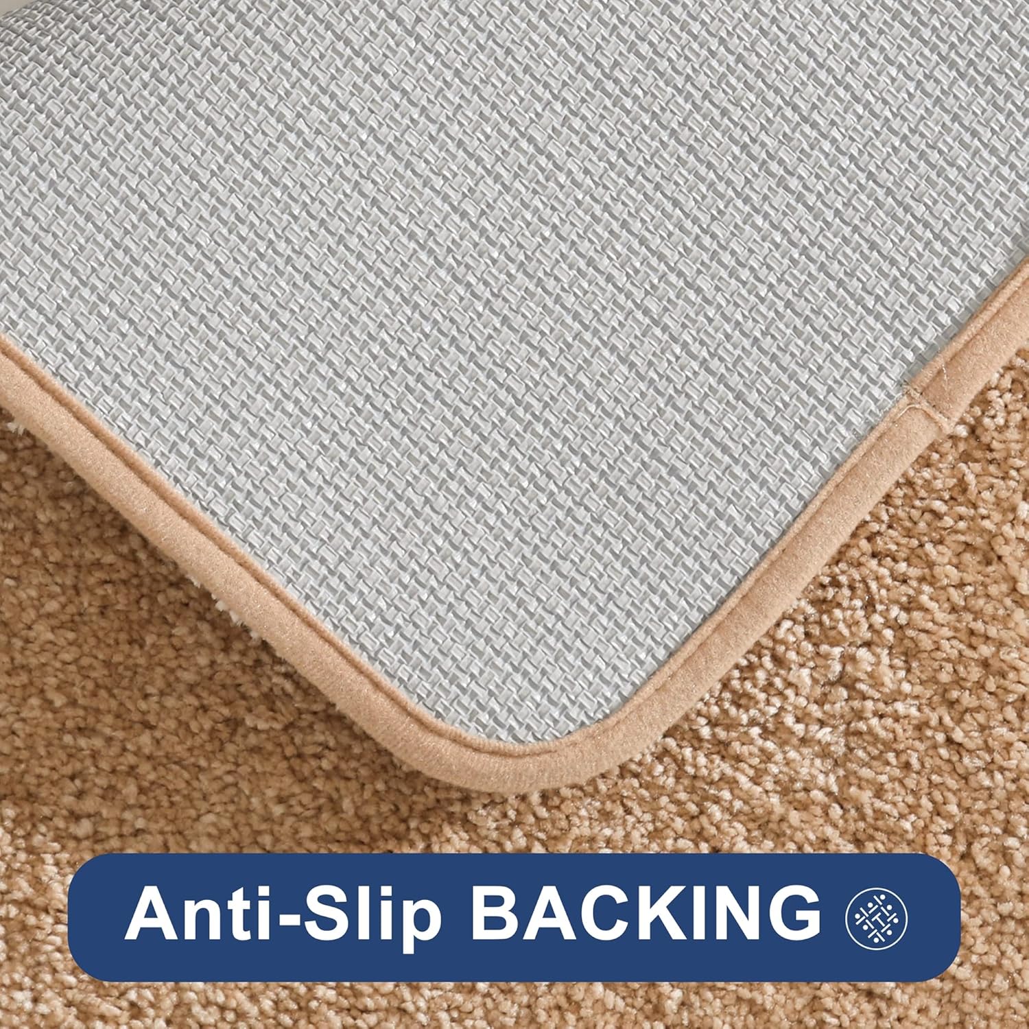 COSY HOMEER Alfombras extra gruesas para el baño, tapetes de baño antideslizantes, tapete de felpa suave, peludo y 100% micro poliéster, tapete para