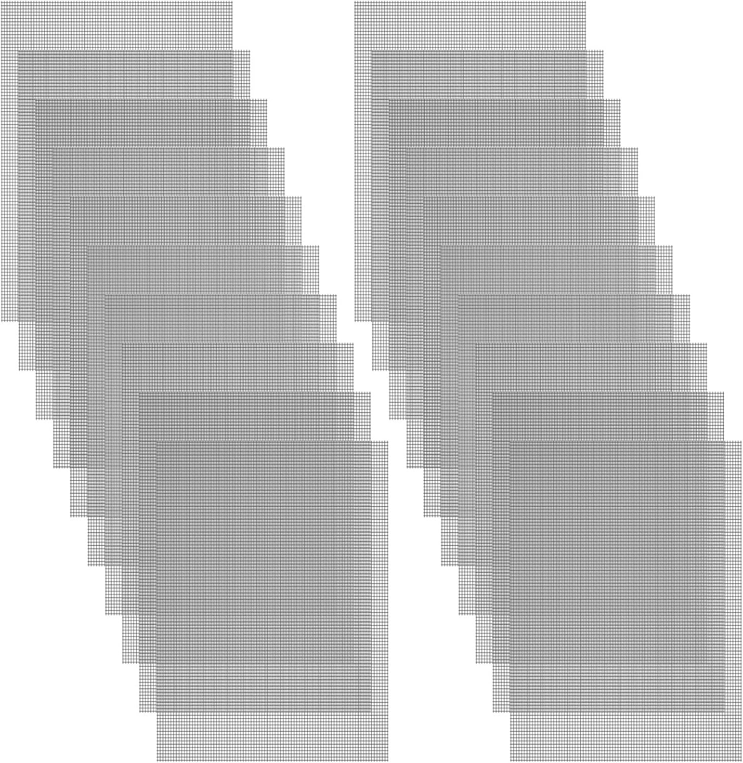 Juego de 20 parches de reparación de pantallas de ventana, cinta de reparación de pantalla autoadhesiva de 5 x 7 pulgadas, parches de repuesto de