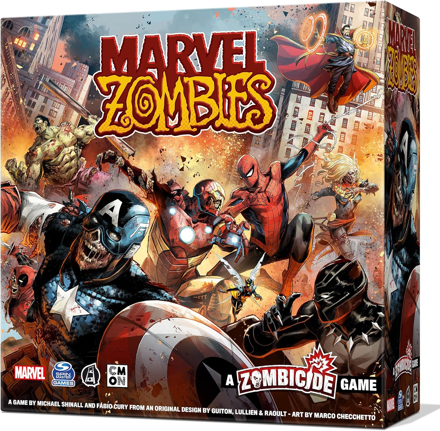 CMON Marvel Zombies – A Zombicide Game Abraza el hambre mientras los héroes se convierten en no-muertos en el último crossover de Marvel! Juego de