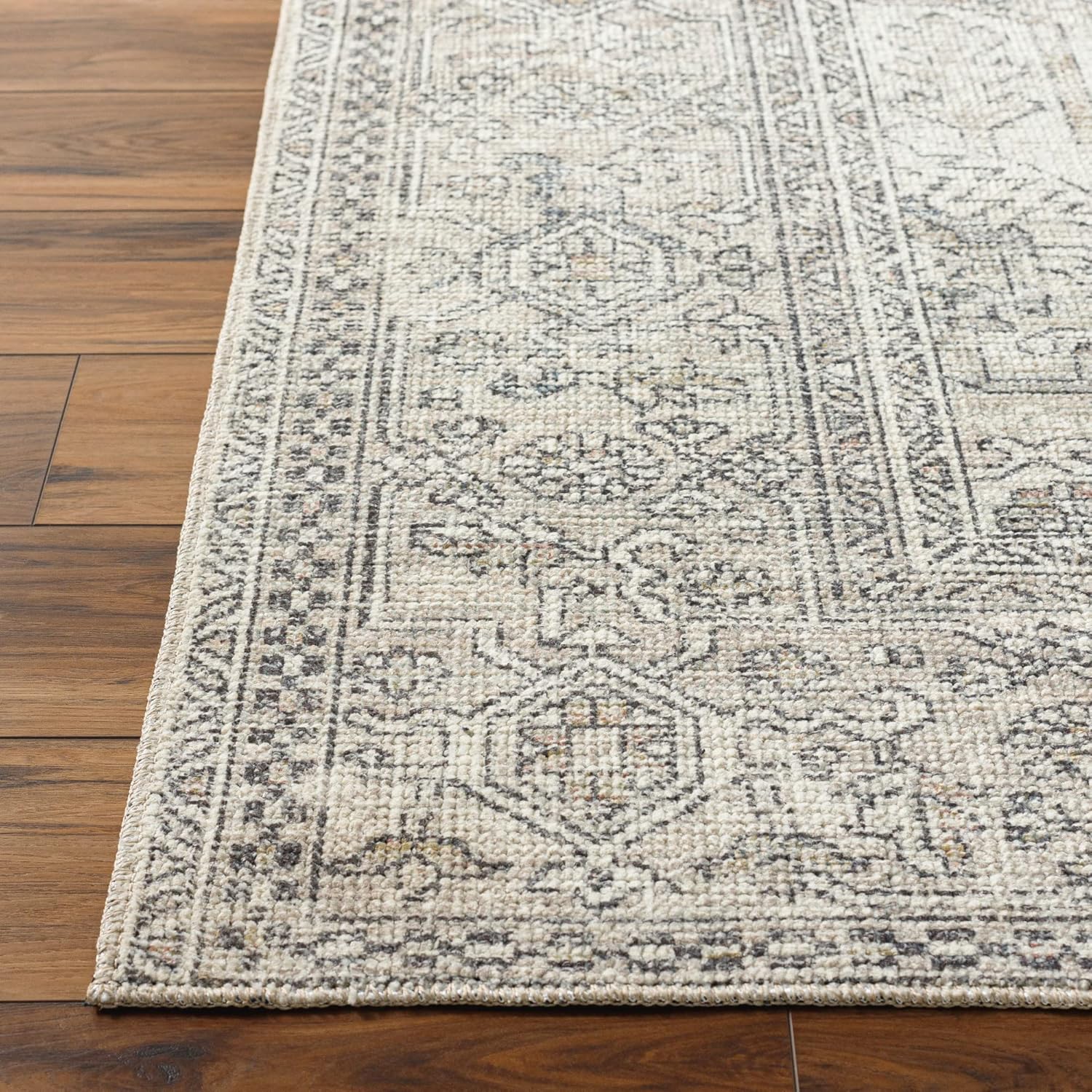 Becki Owens x Surya Margot Medallion – Alfombra de área, 2 pies 2 pulgadas x 3 pies 9 pulgadas, color gris claro
