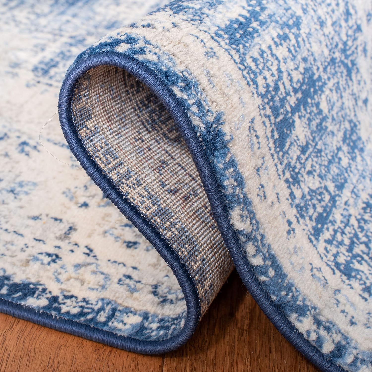 SAFAVIEH Alfombra bohemia SAFAVIEH estilo medallón antiguo, colección Brentwood BNT865A, no suelta fibra, resistente a las manchas, ideal para sala