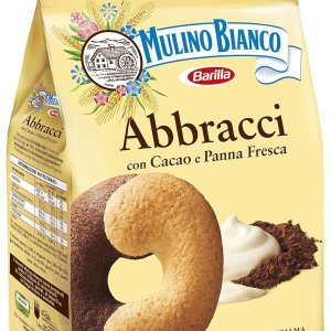 Mulino Bianco Pan de mantequilla “Abbracci” con crema y cacao – 24,69 Oz (24.69 oz) Italian Import Mulino Bianco Pan de mantequilla “Abbracci” con crema y cacao – 24,69 Oz (24.69 oz) Italian Import