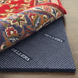 DELLUNA Almohadilla antideslizante de 3 x 5 pies, 38 pulgadas de grosor de goma doble cara + fieltro, acolchada de lujo de alta calidad, segura para DELLUNA Almohadilla antideslizante de 3 x 5 pies, 38 pulgadas de grosor de goma doble cara + fieltro, acolchada de lujo de alta calidad, segura para