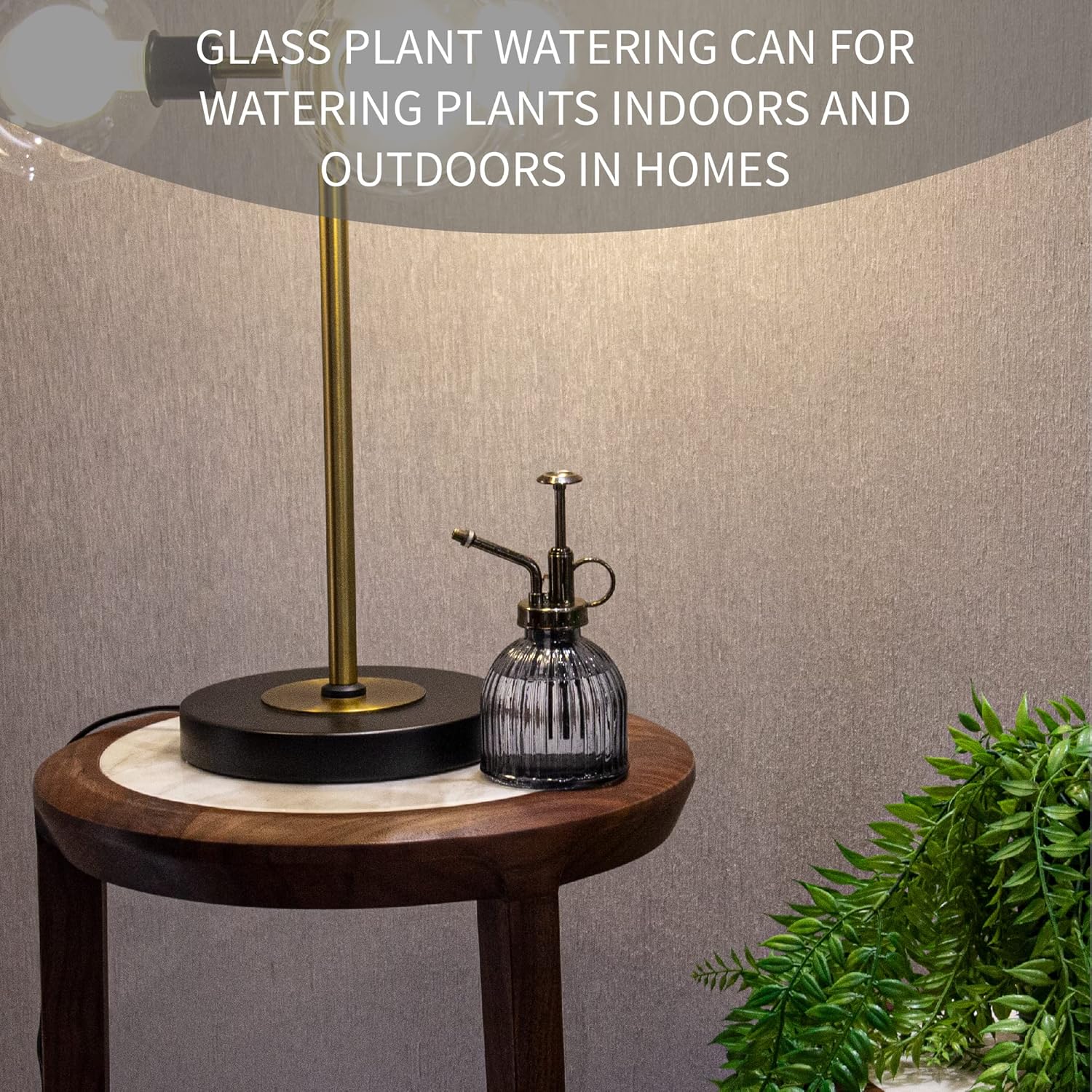 Plant Mister – Mini regadera para plantas, botella de rociador de agua para plantas, regadera de vidrio vintage para interiores y exteriores