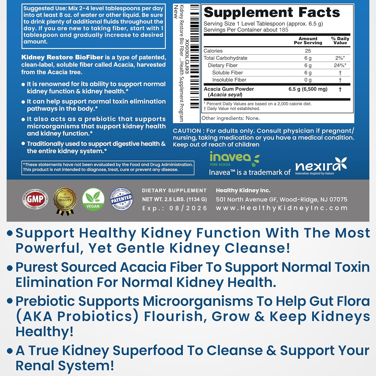 Paquete de suplemento de limpieza renal definitivo para una limpieza óptima del riñón. Apoyo renal para la restauración renal y la salud renal 2
