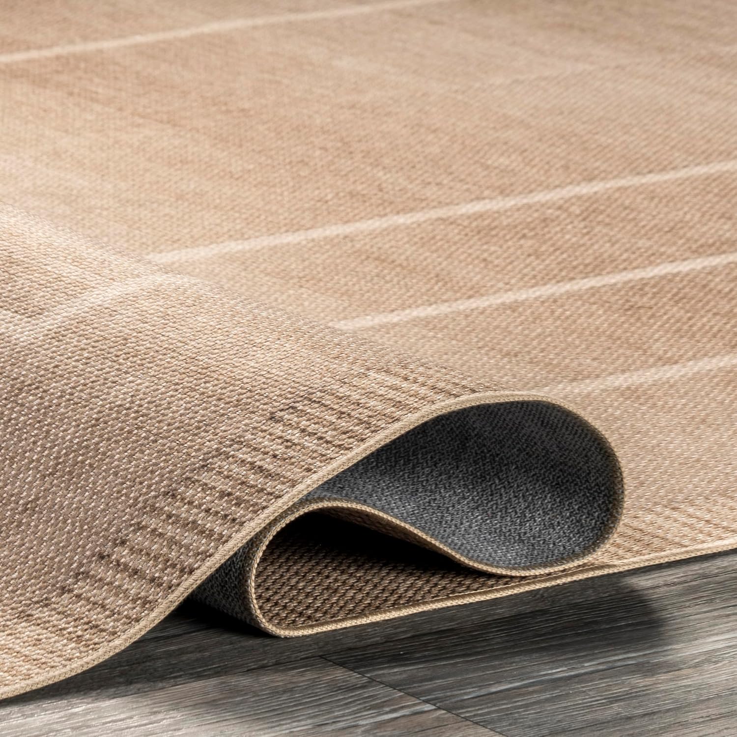 nuLOOM Madie – Alfombra de área lavable a máquina, 4 x 6 pulgadas, color natural