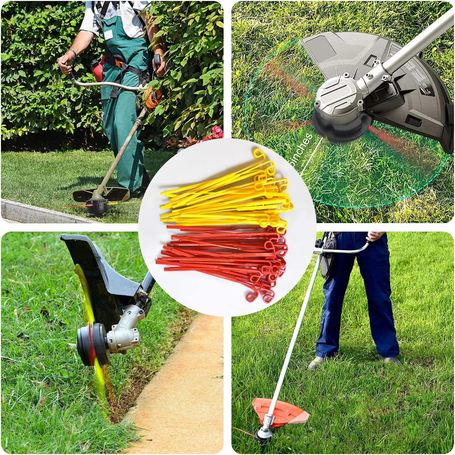 Cilivo Paquete de 38 cuchillas universales compatibles con la mayoría de cuchillas universales para malezas, cuchillas de repuesto Aero-Flex para