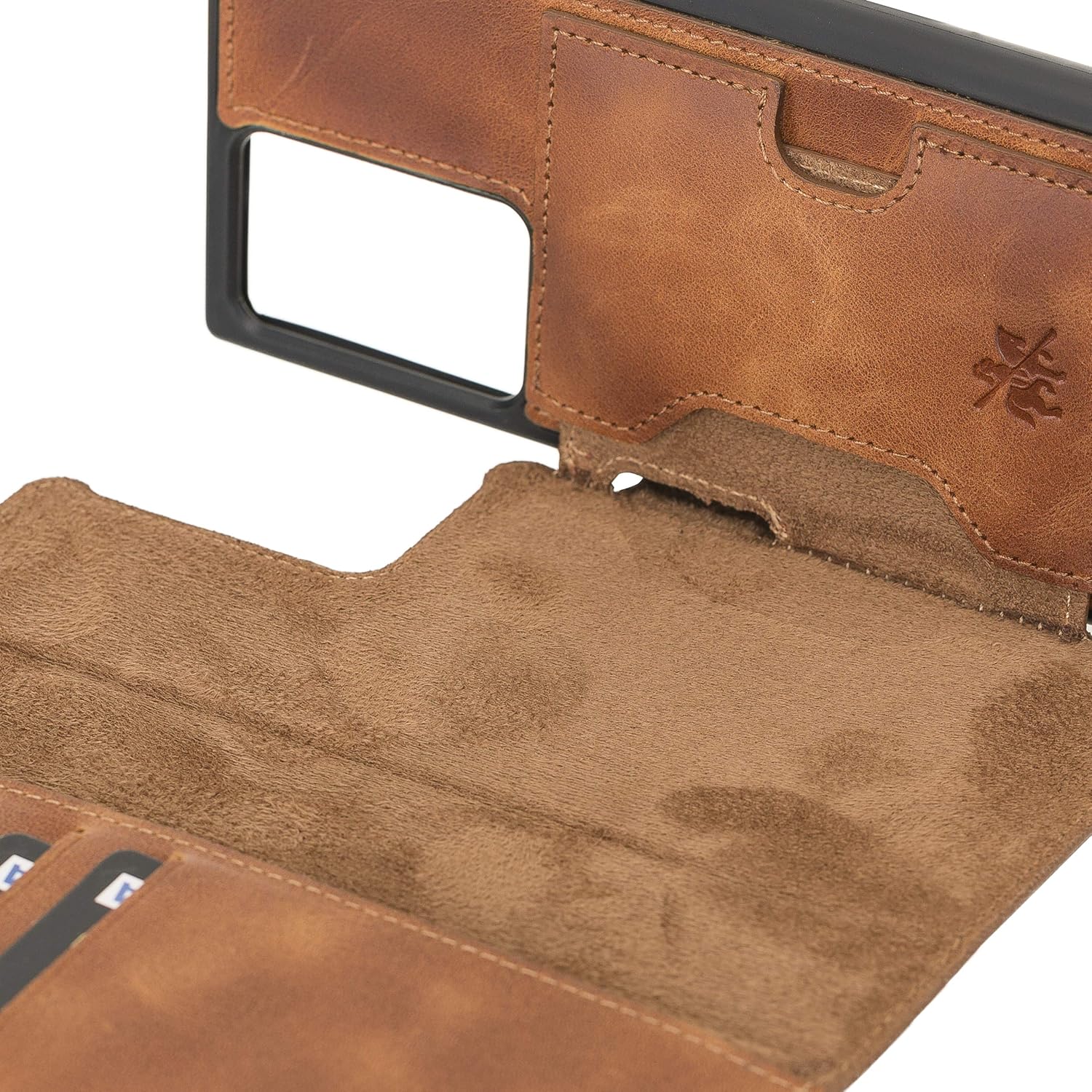 Venito Florence – Funda de piel tipo cartera compatible con Samsung Galaxy Note 20 Ultra (6.9 pulgadas), extra segura con bloqueo RFID, cartera