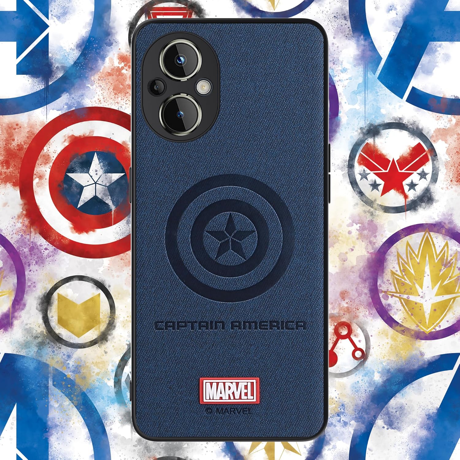 Funda para OnePlus Nord N20 5G, con personaje de superhéroe, compatible con OnePlus Nord N20 de piel (azul) para hombre y mujer