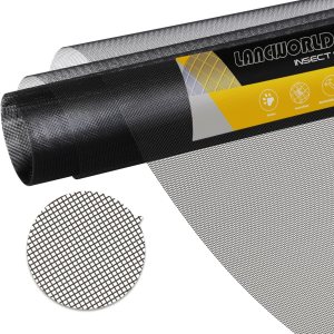 LANDWORLD Kit de reparación de repuesto de malla de ventana personalizada de 48 x 84 pulgadas, malla de fibra de vidrio gruesa y duradera para LANDWORLD Kit de reparación de repuesto de malla de ventana personalizada de 48 x 84 pulgadas, malla de fibra de vidrio gruesa y duradera para