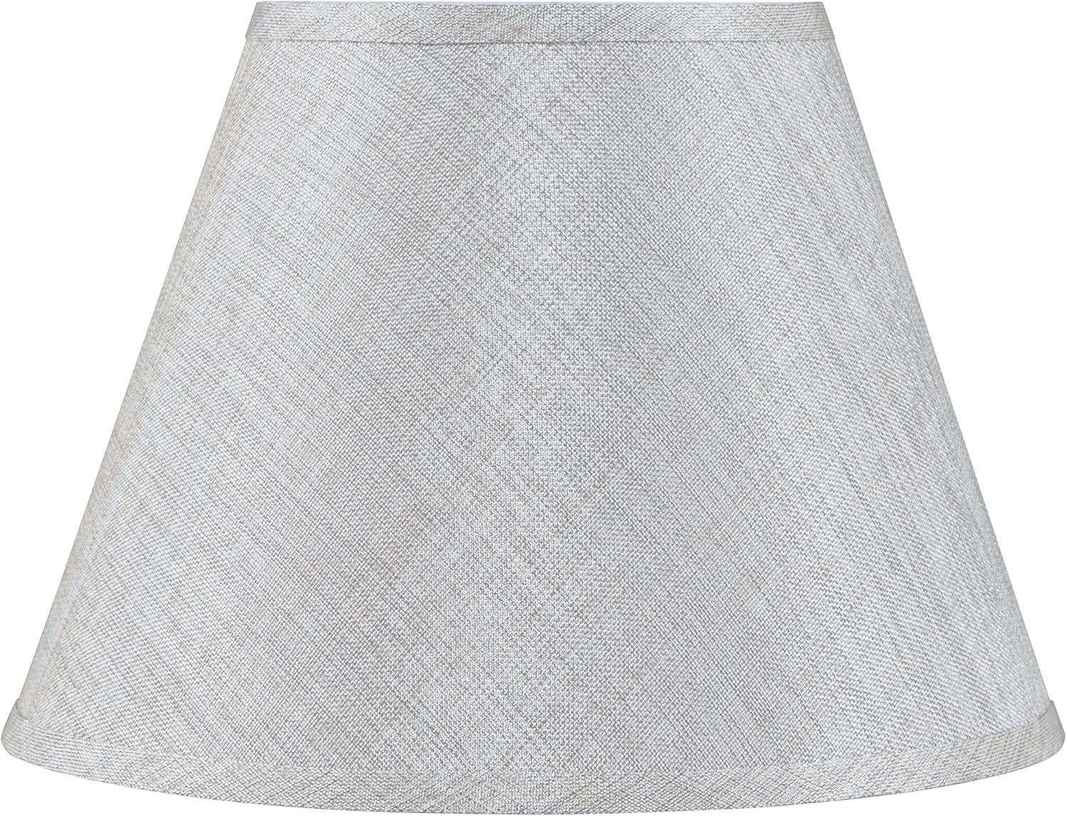 Aspen Creative 32996 Pantalla de lámpara de construcción de araña con forma de imperio de transición, gris, 7 pulgadas superior x 13 pulgadas