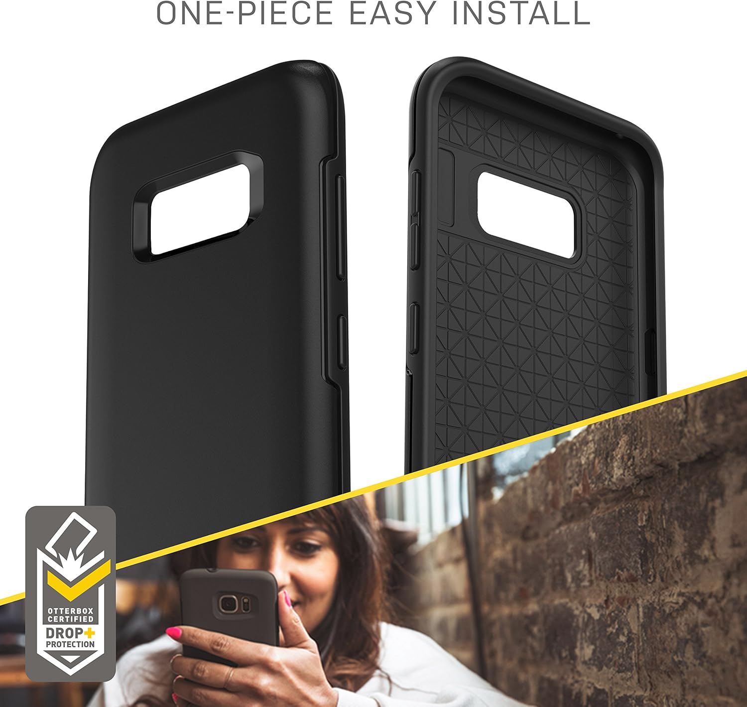 OtterBox SYMMETRY SERIES – estuche para Samsung Galaxy S8, Frustration Free, Bespoke way (azul chaquetaazul océano)