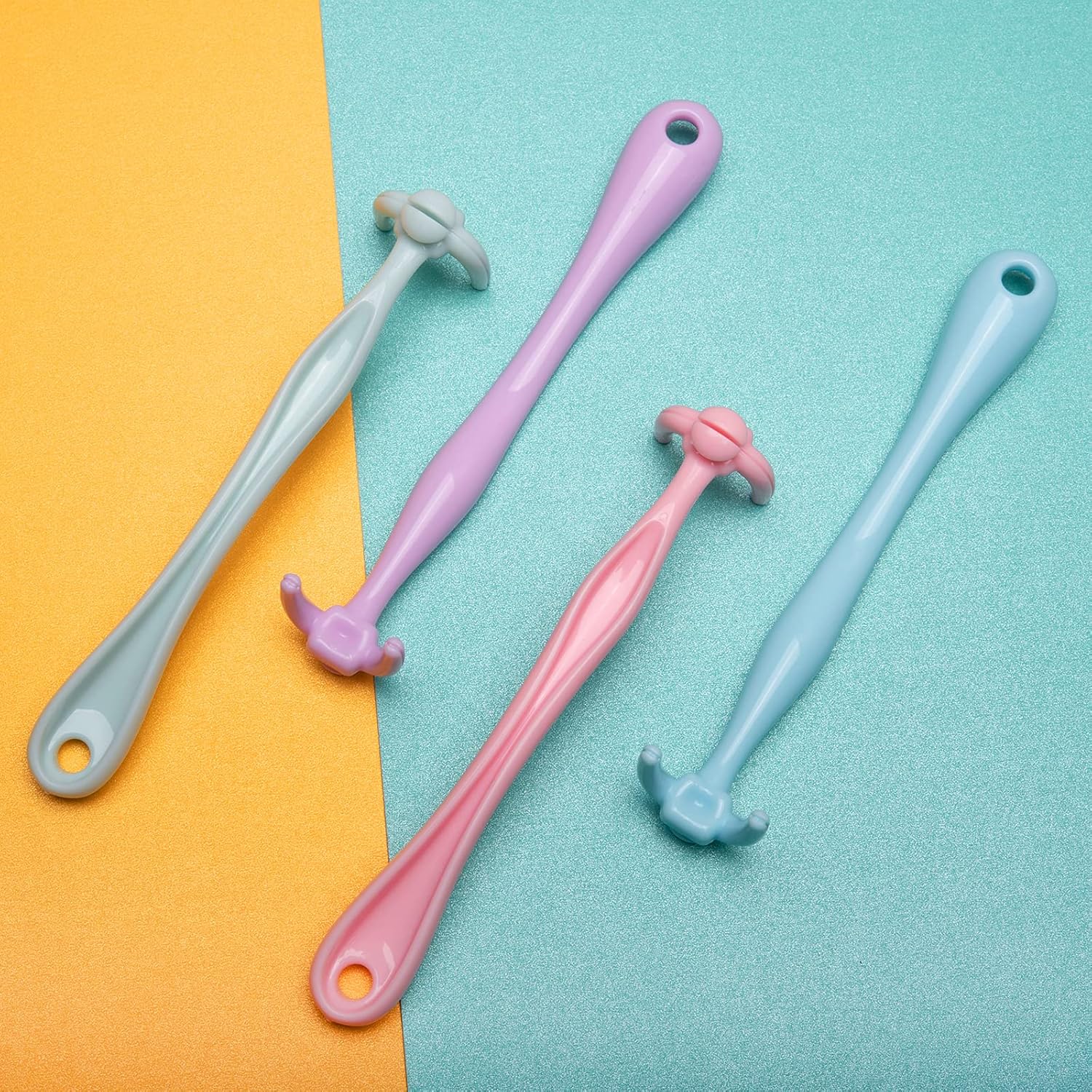 YaPoola Diseño de mango de hilo dental sin desperdicios para adultos y niños, limpieza de dientes reutilizables, 1 unidad, regalo para hija de madre