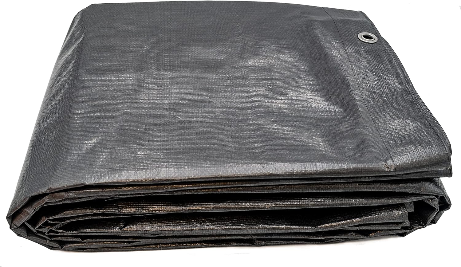 Lona plateada resistente de 40 pies x 60 pies, 6.0 onzas, 11-12 milésimas de pulgada