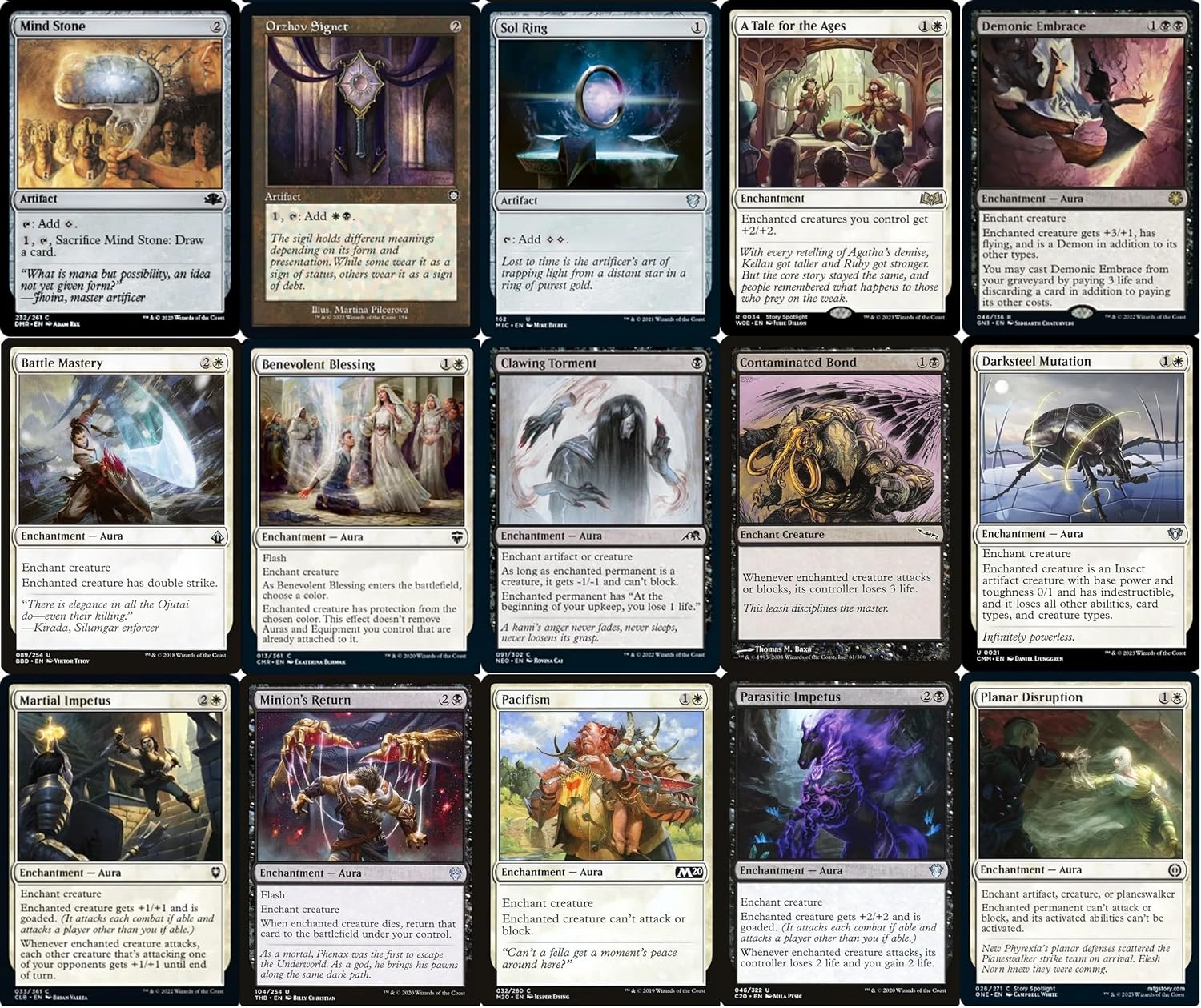 Elite Commander Enchantment Aura Deck – Orzhov Negro Blanco – Eriette, The Charmed Apple – EDH cEDH – 100 cartas – Magic The Gathering Deck – Muy