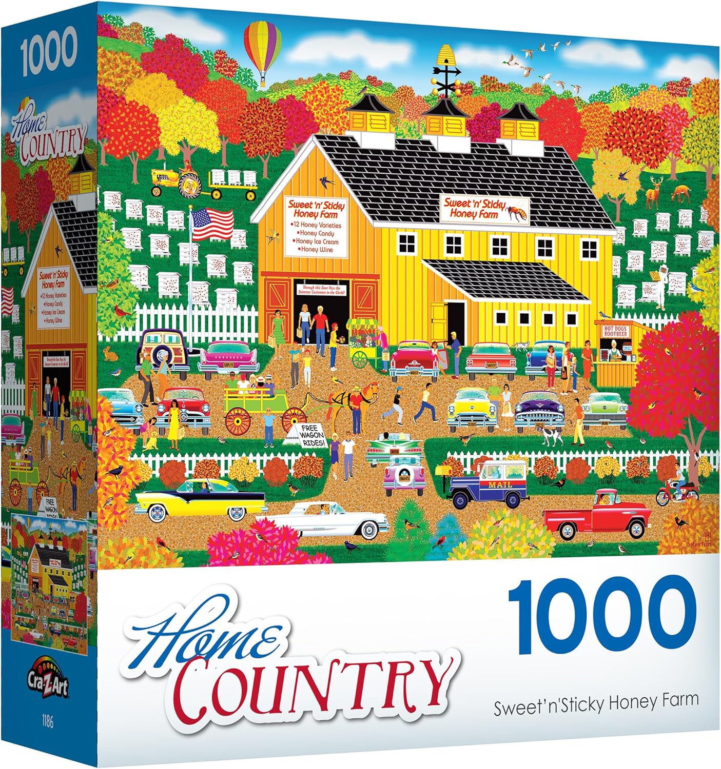 Cra-Z-Art – RoseArt – Home Country – Sweet n Sticky Honey Farm – Rompecabezas de 1000 piezas
