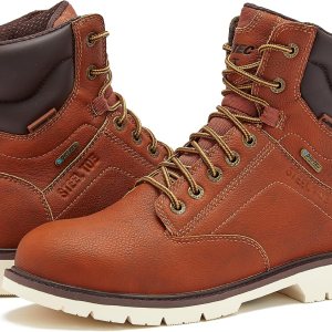 HI-TEC Axel – Botas de trabajo impermeables con punta de acero para hombres, botas industriales y de construcción antideslizantes con puntera de HI-TEC Axel – Botas de trabajo impermeables con punta de acero para hombres, botas industriales y de construcción antideslizantes con puntera de