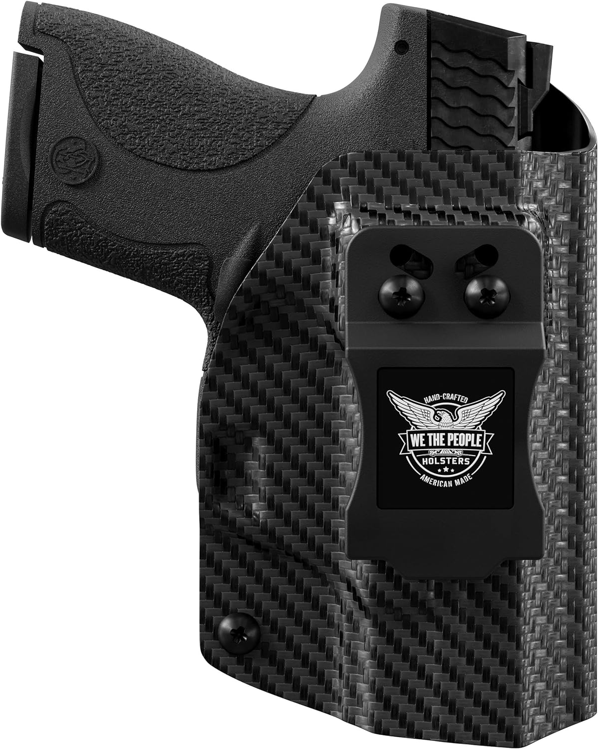 We The People  Funda de fibra de carbono para arma, transporte oculto en el cinturón, funda de Kydex IWB, cinturón ajustable  inclinación
