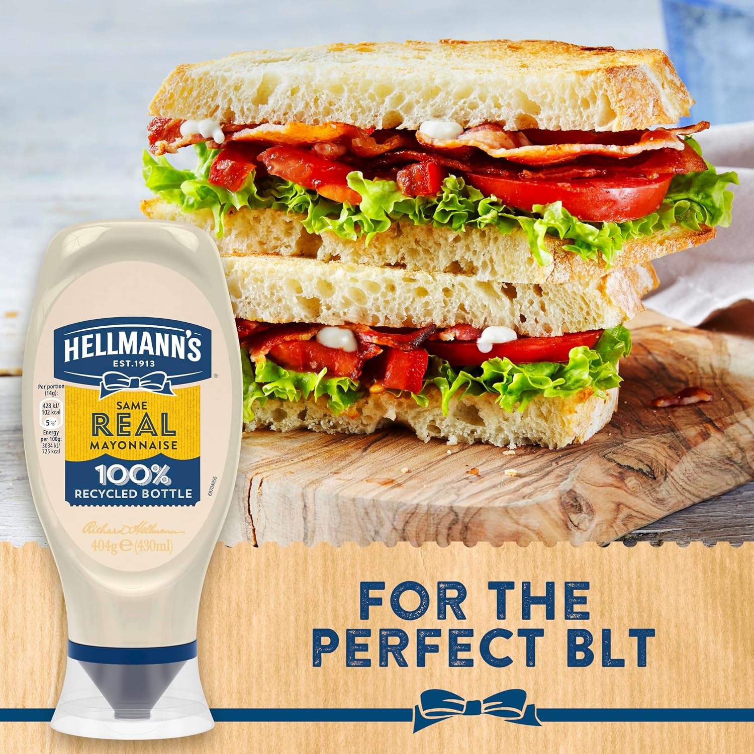 Hellmanns Real Mayonesa Squeezy 15.17 oz