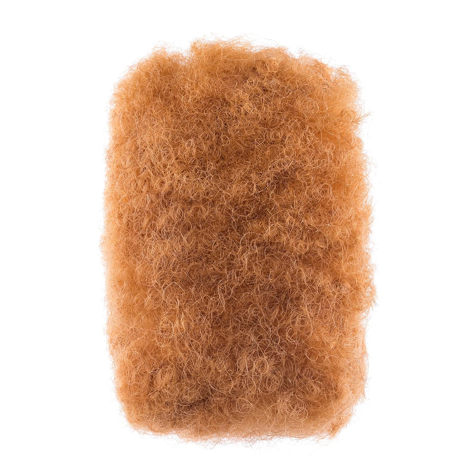 Linkmai Cabello humano afro 100% natural a granel, naranja, 8 pulgadas, 1.06 oz1 onza para trenzas, Loc Fix, extensiones de rastas voluminosas y