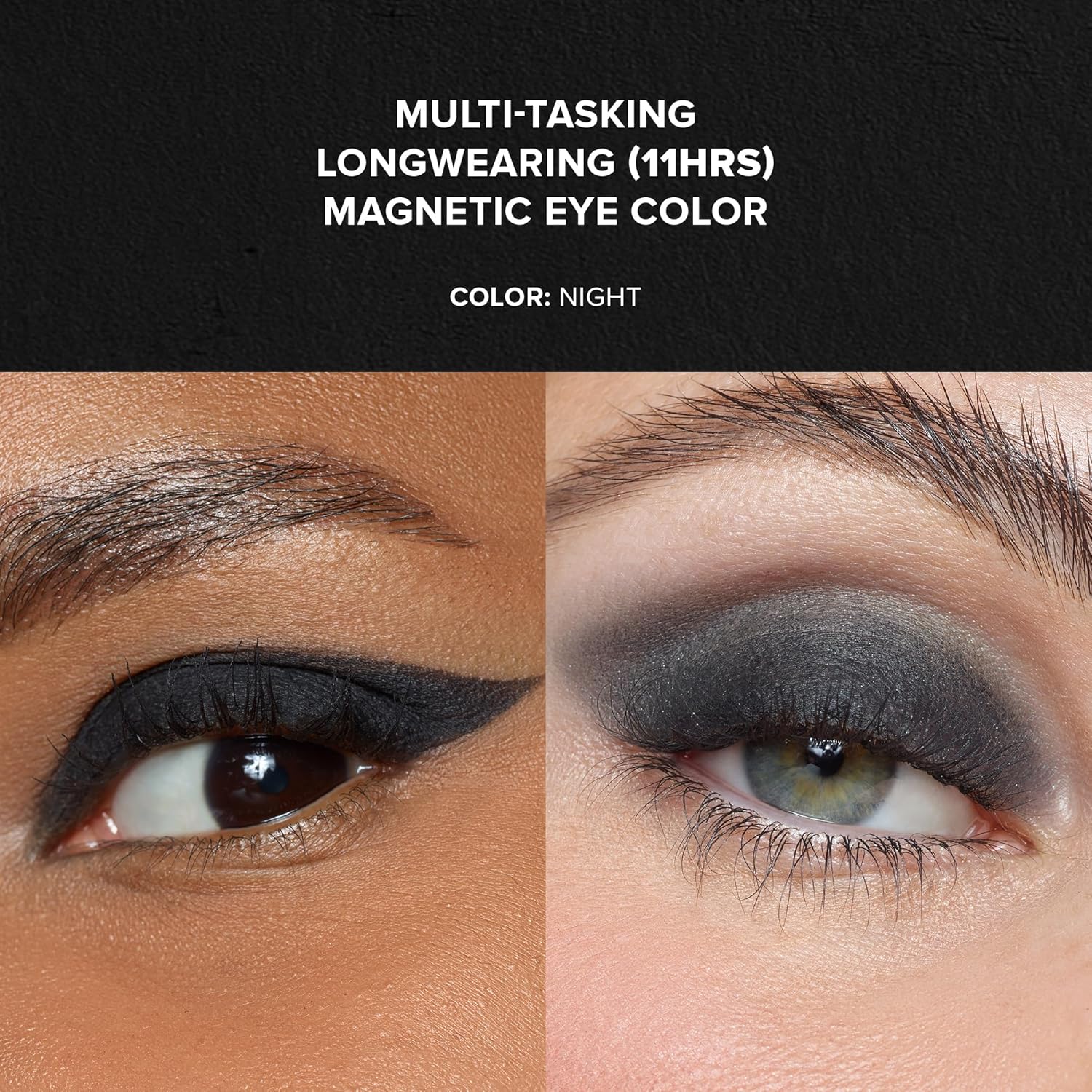 Nudestix Lápiz magnético mate de color de ojos, sombra de ojos + delineador de ojos + base de párpados, barra de maquillaje crema, larga duración,