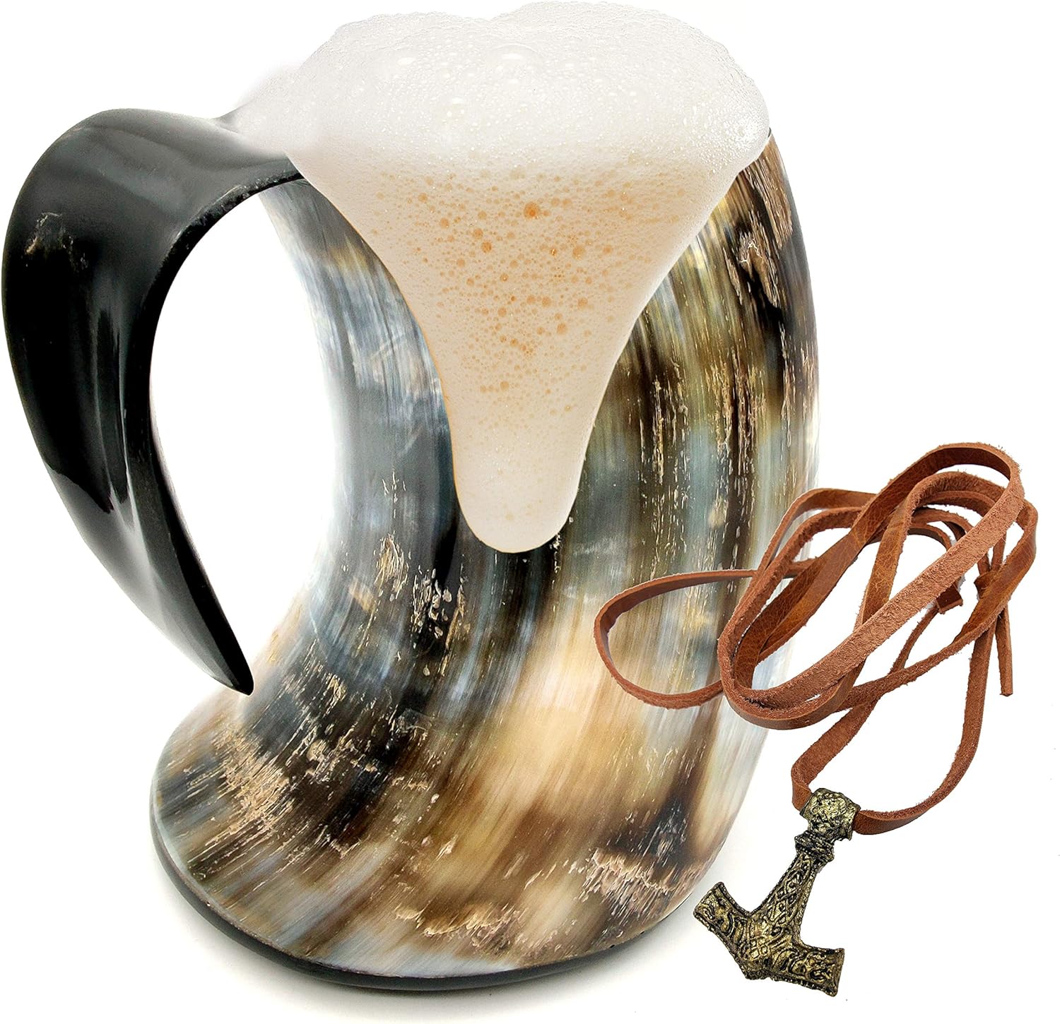 ‘s Vikings Valhalla Cup Cuerno para beber 16 onzas fluidas Jarra Auténtica Medieval Inspirada Nórdico Taza para beber cerveza vino mead ale Vikings