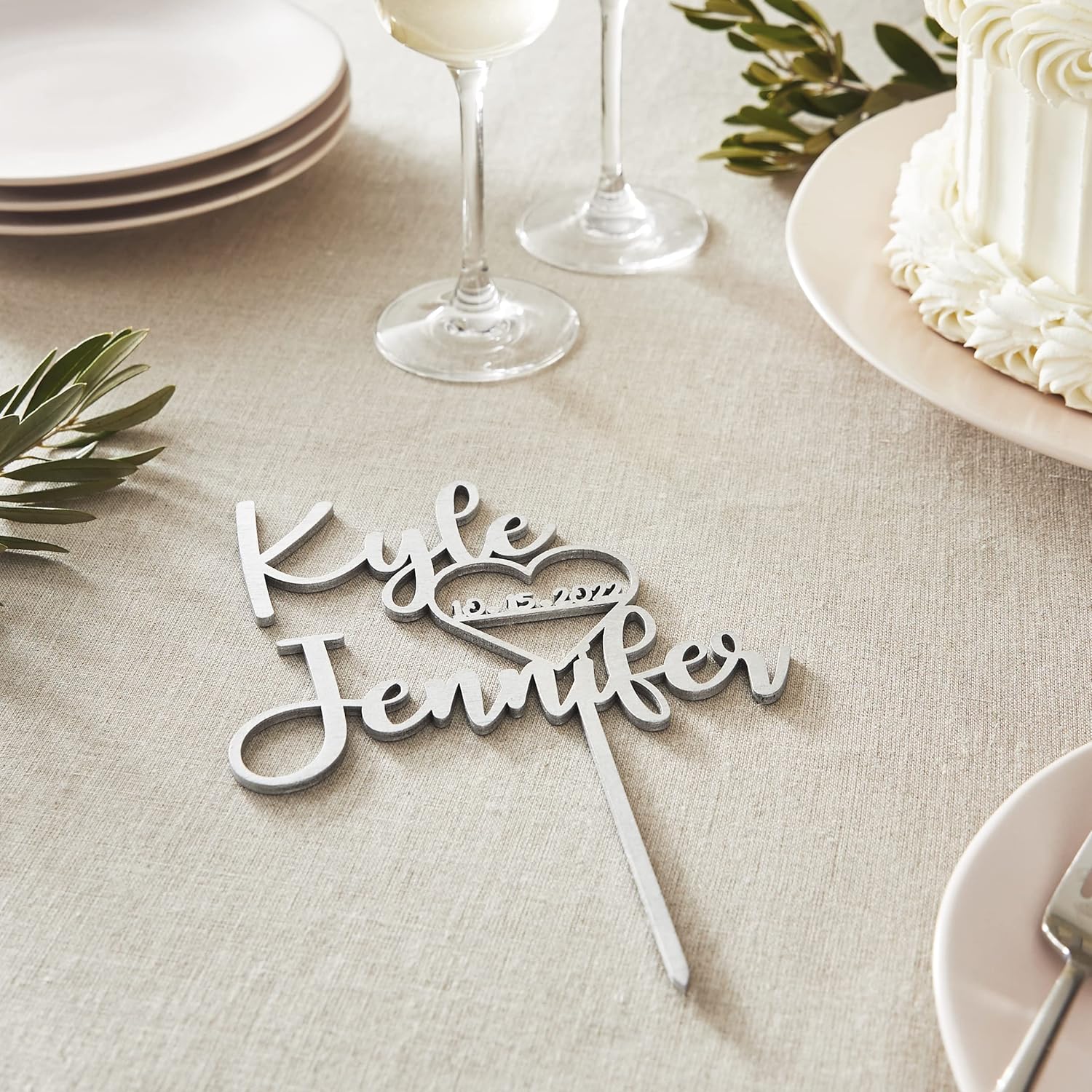 Decoración para tartas de boda, decoración para tartas de boda, decoración de pastel de boda, novia y novio, personaliza tu propio aniversario Mr