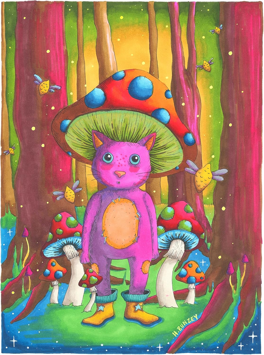 Artfinity Juego de marcadores de boceto, vibrantes, profesionales, marcadores de alcohol a base de tintes para artistas, dibujos, estudiantes,
