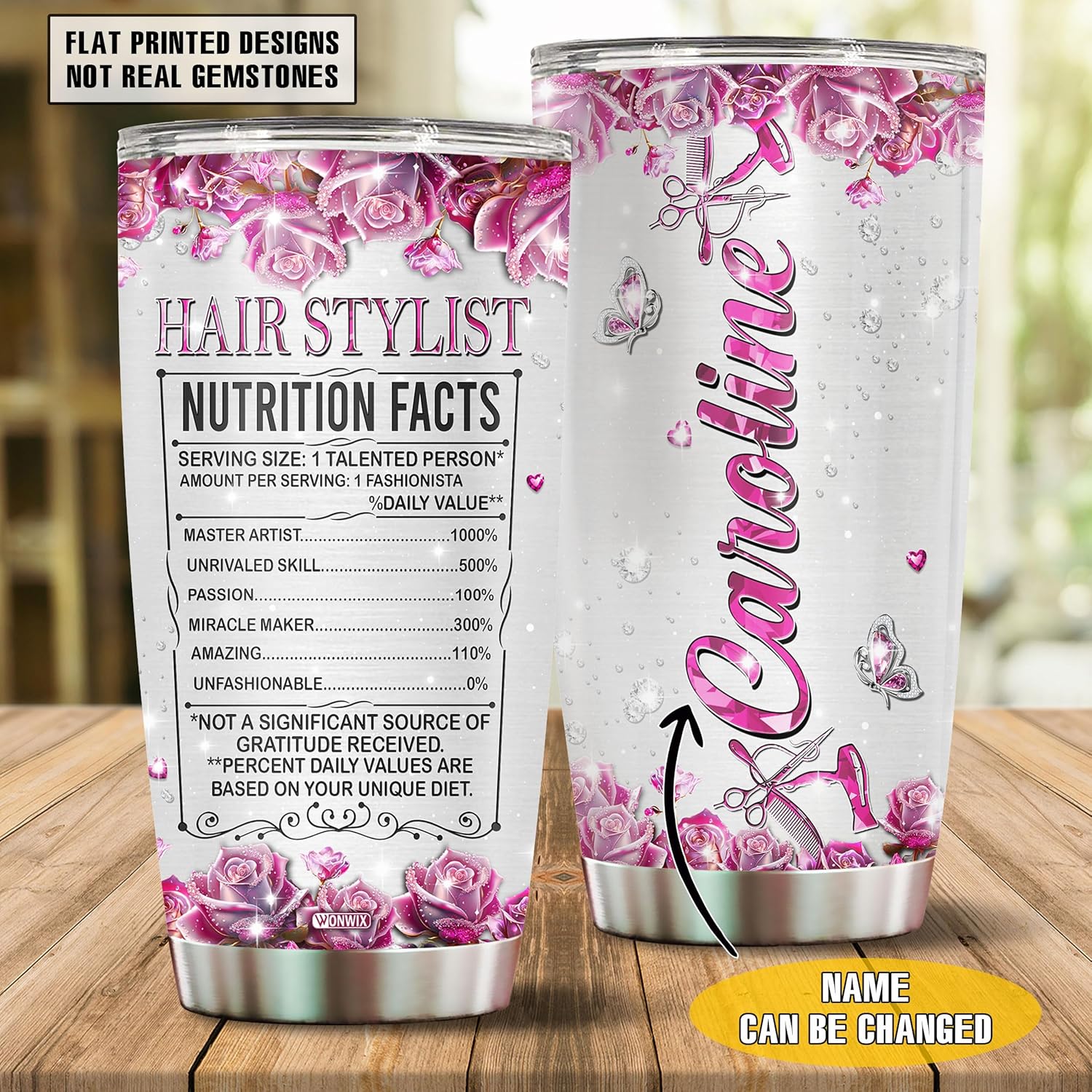 Vaso personalizado de regalo para estilista, para estilista, mujer, taza de café de 20 onzas, taza de viaje, regalo para mujeres, esposa, hija,