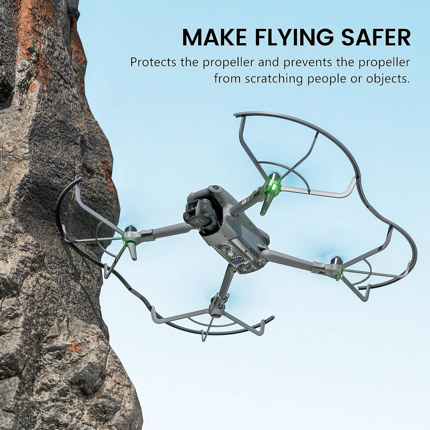STARTRC Protector de hélice Air 3, protector de hélices extraíbles de liberación rápida para DJI Air 3 Drone Accesorios