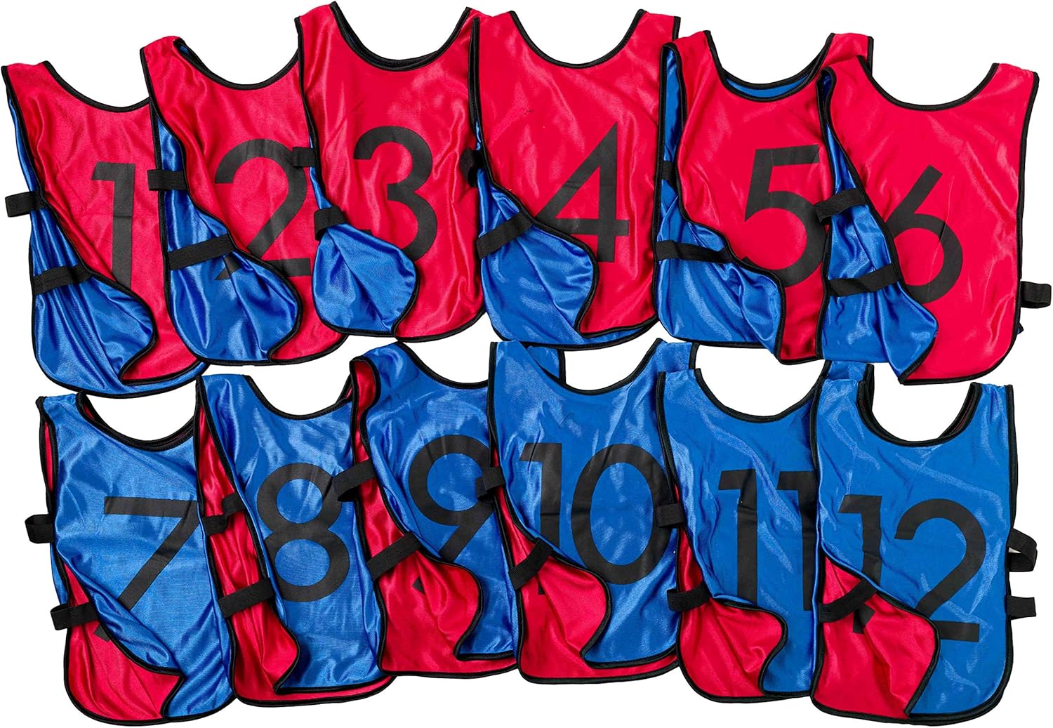 Pinnies – Chalecos de práctica numerados reversibles para fútbol, baloncesto, pruebas, ligas, adultos y niños