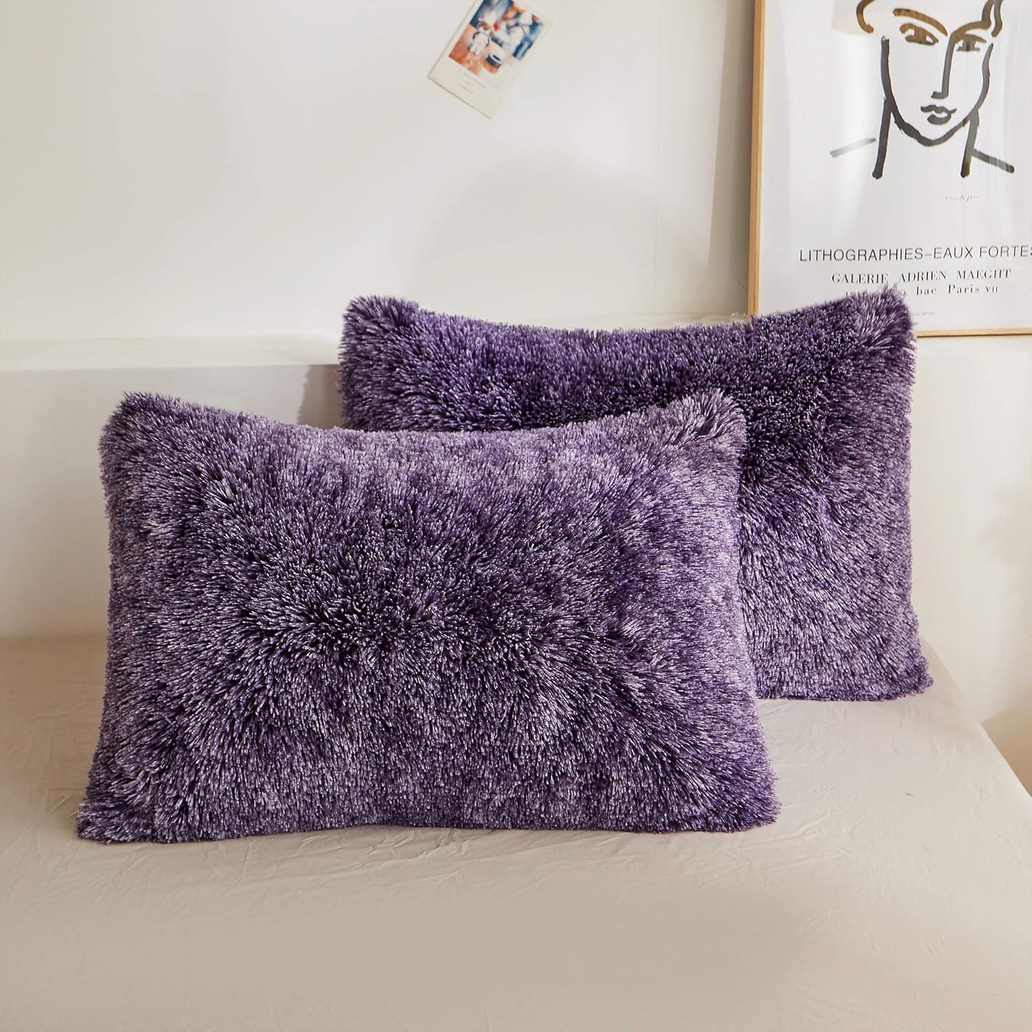 XeGe Fundas de almohada de piel sintética, fundas de almohada de felpa ultra suaves, fundas de almohada decorativas de terciopelo de cristal