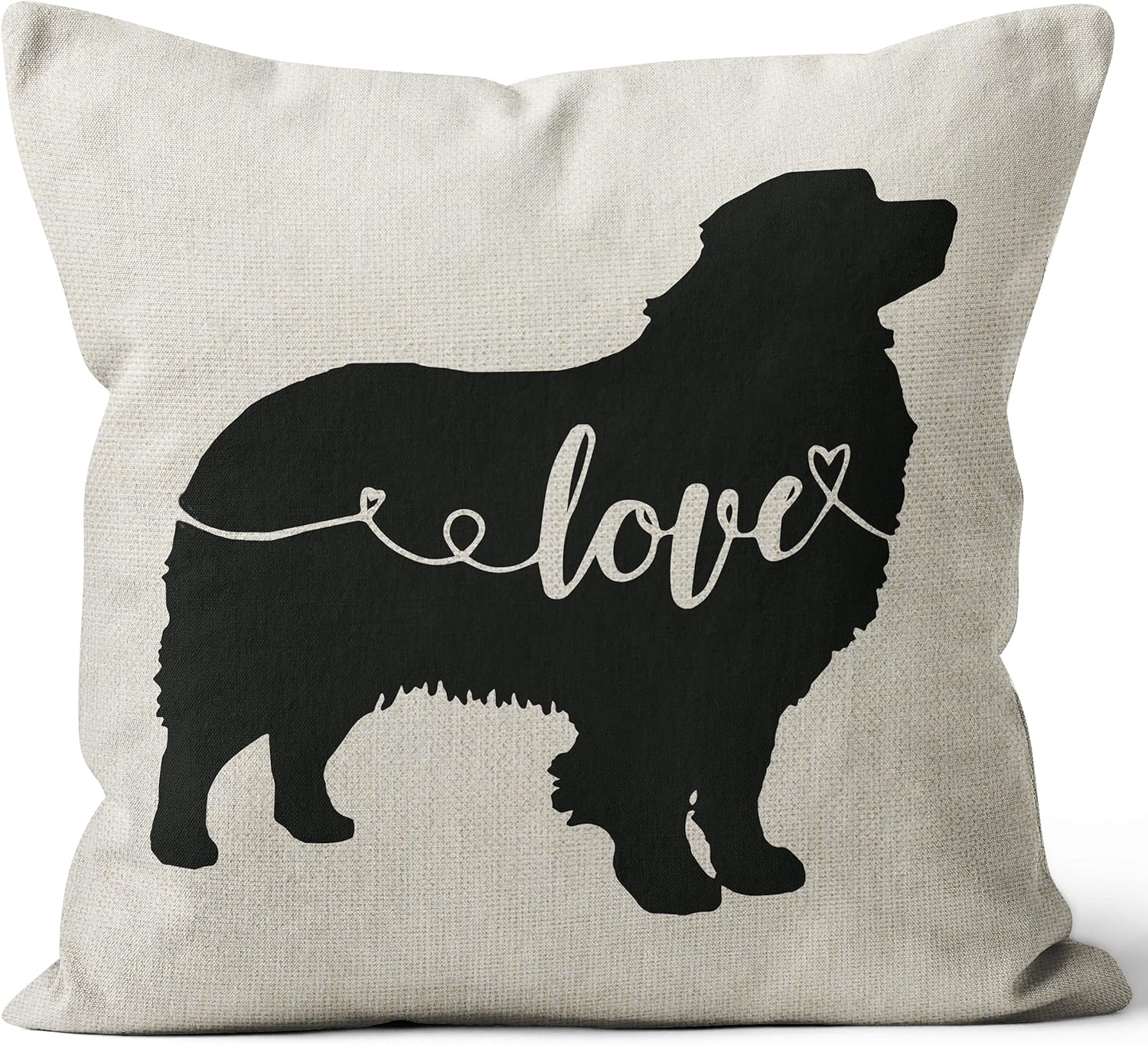 M-Qizi Fundas de almohada de pastor australiano, regalos de pastor australiano, 18 x 18 pulgadas, funda de almohada decorativa para perros, regalos