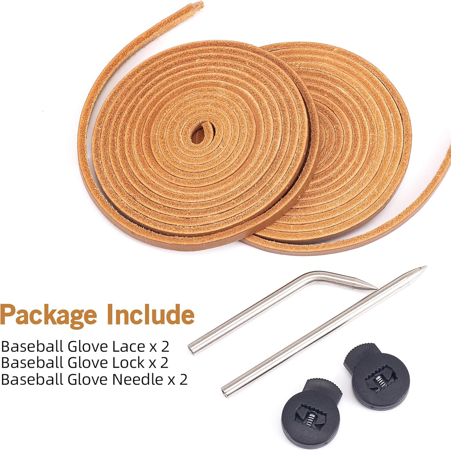 Kit de reparación de guantes de béisbol, kit de reparación de guantes de béisbol, kit de encaje para guantes de sóftbol y béisbol, aguja de cordón