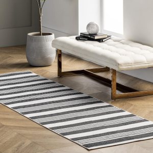 nuLOOM Lena – Alfombra de pasillo ultra fina lavable a máquina, 2 pies 6 pulgadas x 6 pies, color gris nuLOOM Lena – Alfombra de pasillo ultra fina lavable a máquina, 2 pies 6 pulgadas x 6 pies, color gris