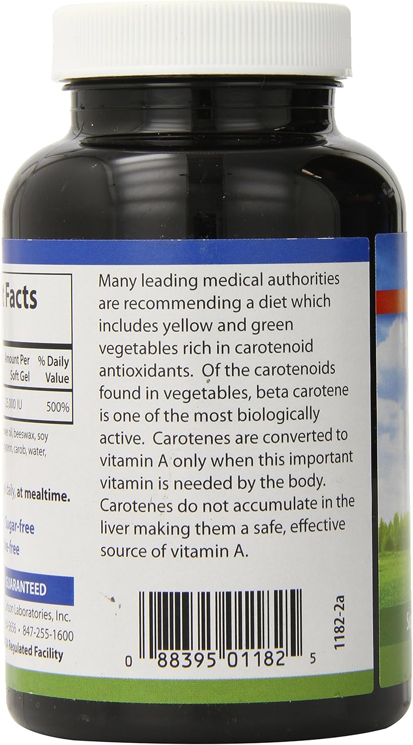 Carlson Labs Super Beta-Caroteno de Dunaliella Salina, 250 cápsulas blandas