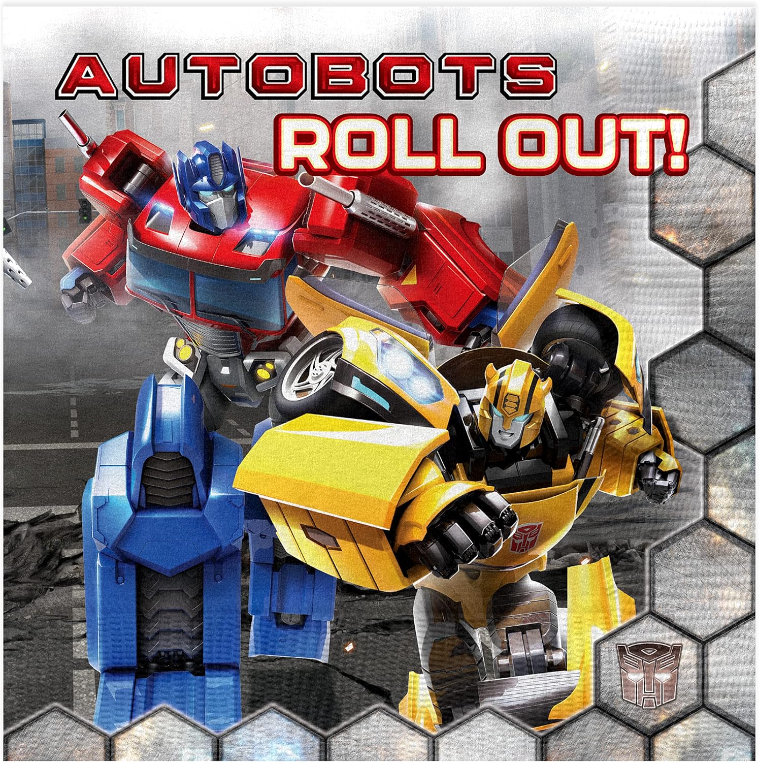 Treasures Gifted Servilletas Transformers con licencia oficial  Servilletas de fiesta Transformers de 48 unidades  Suministros de fiesta de