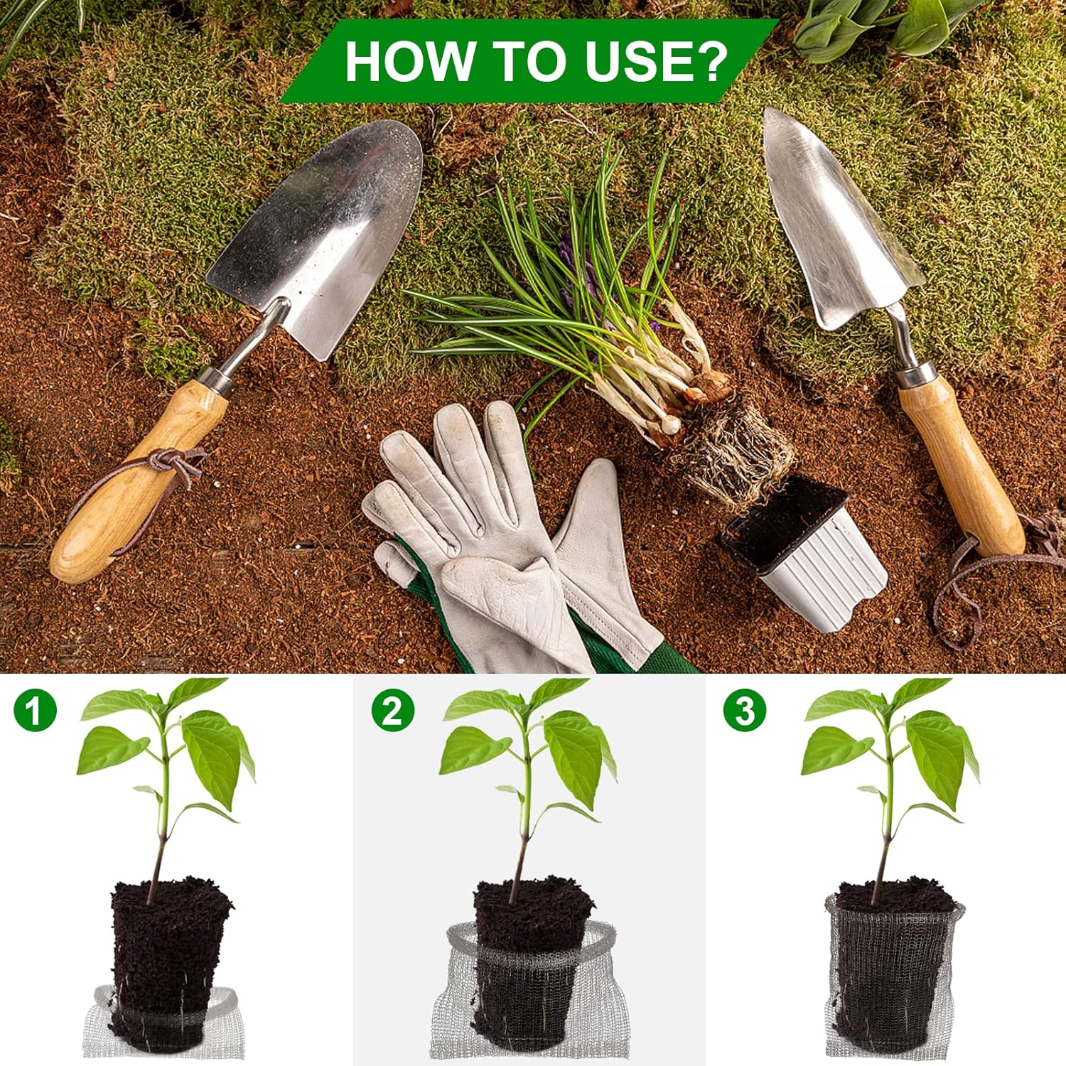 12 cestas de alambre de 5 galones, cestas de alambre de raíz de plantas para subterráneos de 3 galones, malla de alambre de acero inoxidable para