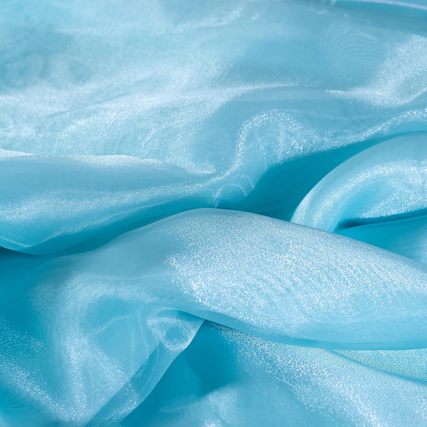 Tela de organza transparente  5 yardas de largo  44 pulgadas de ancho  Perno de organza transparente sólido para vestidos de boda, decoración de