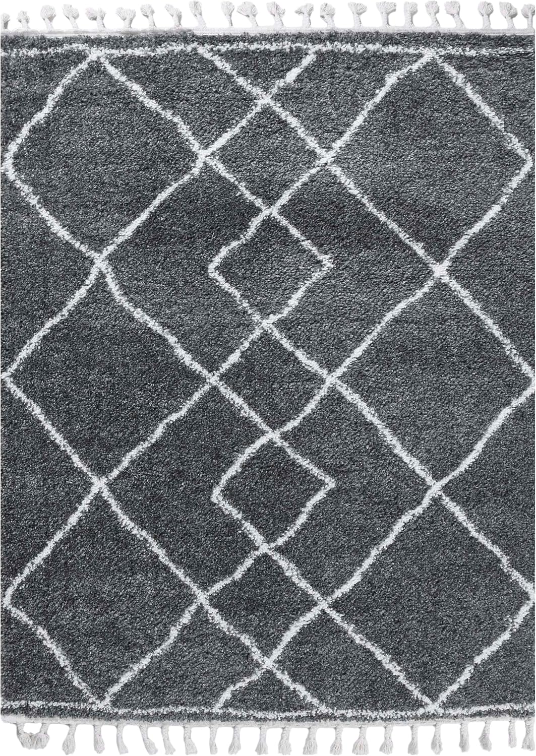 SUPERIOR Alfombra de área para interiores con borlas, perfecta para dormitorio, cocina, lavandería, entrada, oficina, sala de juegos, cubierta de
