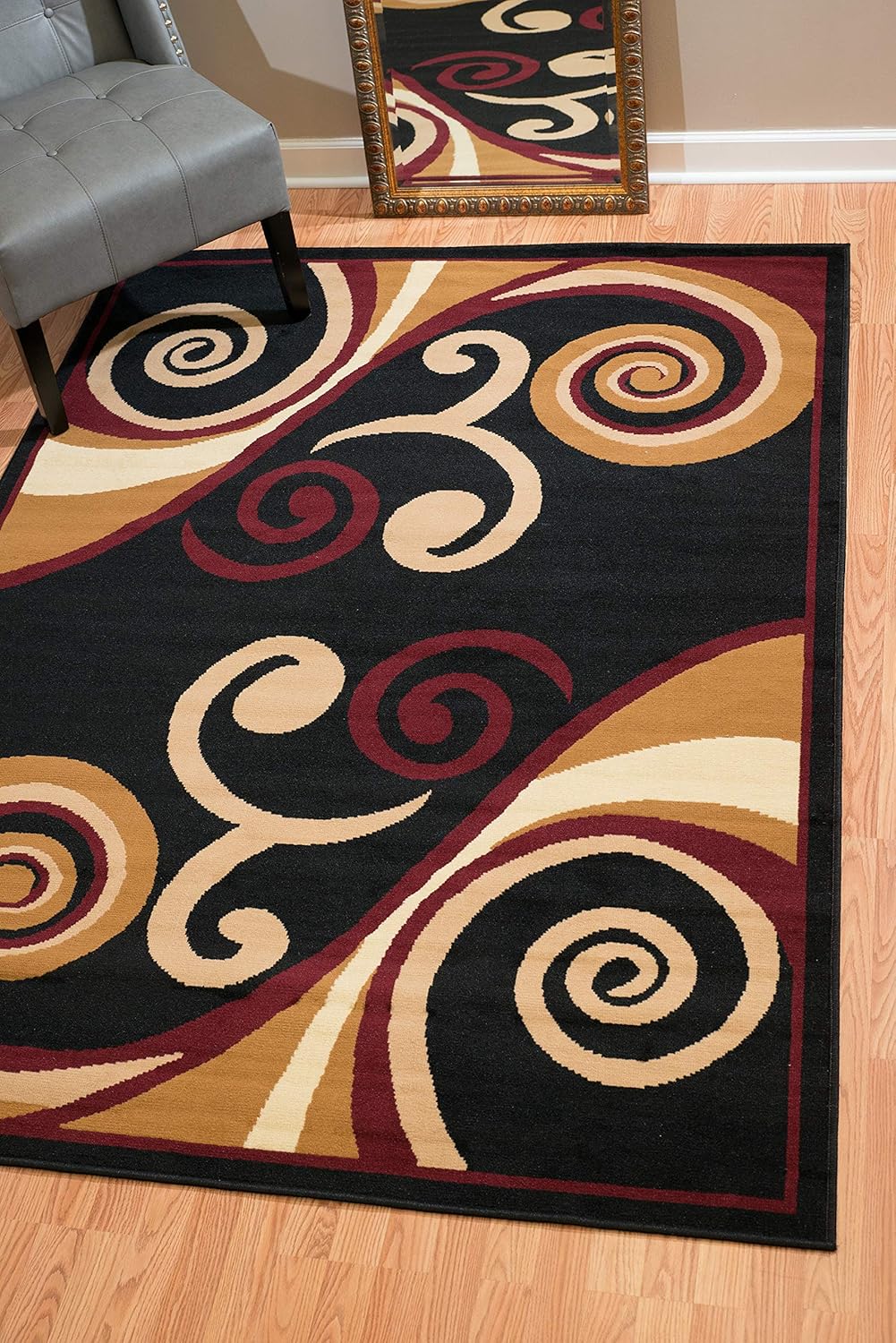 United Weavers of America, Colección Dallas, alfombra de área, interior, polipropileno, respaldo de yute, resistente a las manchas, contemporánea,