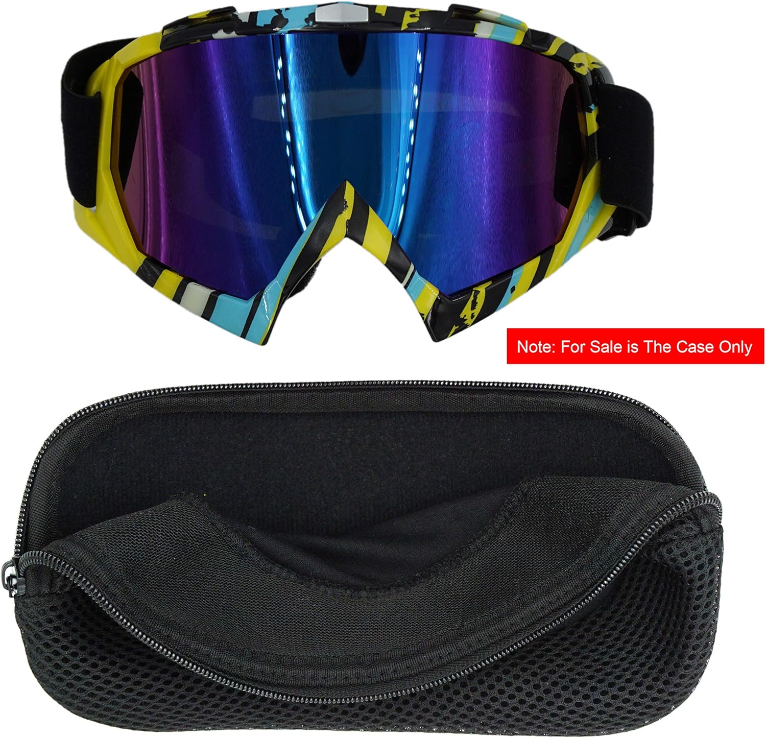 Funda protectora rígida para gafas de esquí y snowboard