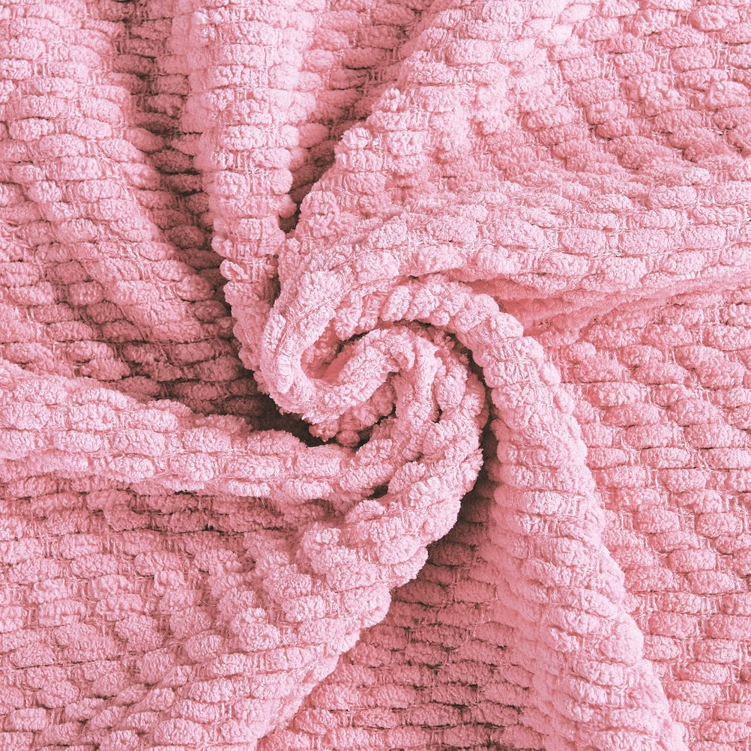 Manta para sofá, funda de sofá suave de punto texturizado, manta de tweed con borlas de flecos para decoración del hogar, cama, sofá, silla, 50 x 60