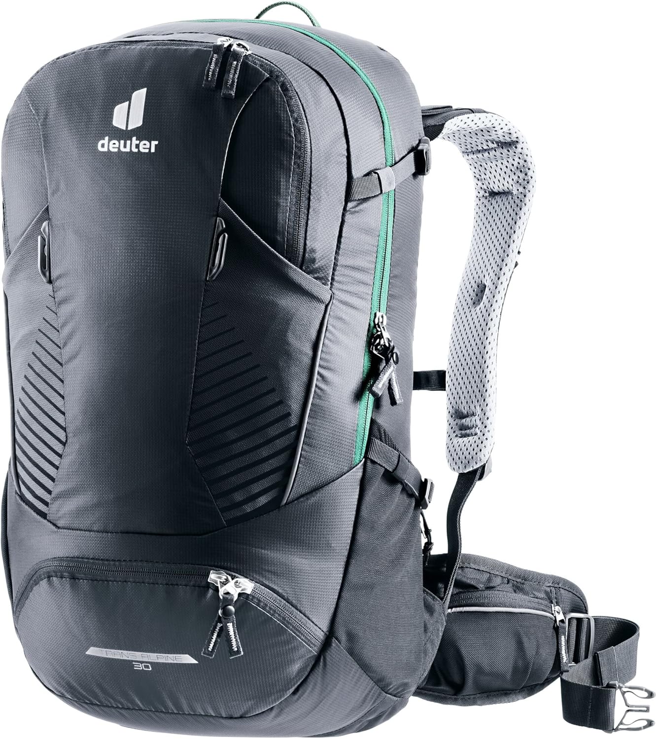 DEUTER Unisex  Mochila para bicicleta Trans Alpine 30 para adultos, color negro, 30 l