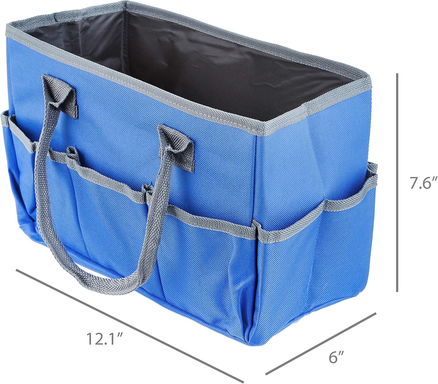 Bolsa grande de almacenamiento para manualidades con 10 bolsillos, álbumes de recortes, costura, suministros de arte, organizador con asas, funda de