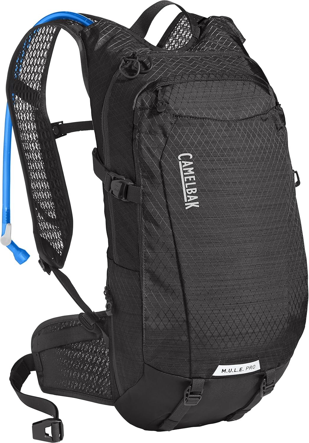 CamelBak M.U.L.E. Pro 14 Mochila de hidratación para bicicleta, 100 onzas, tecnología de mapeo corporal