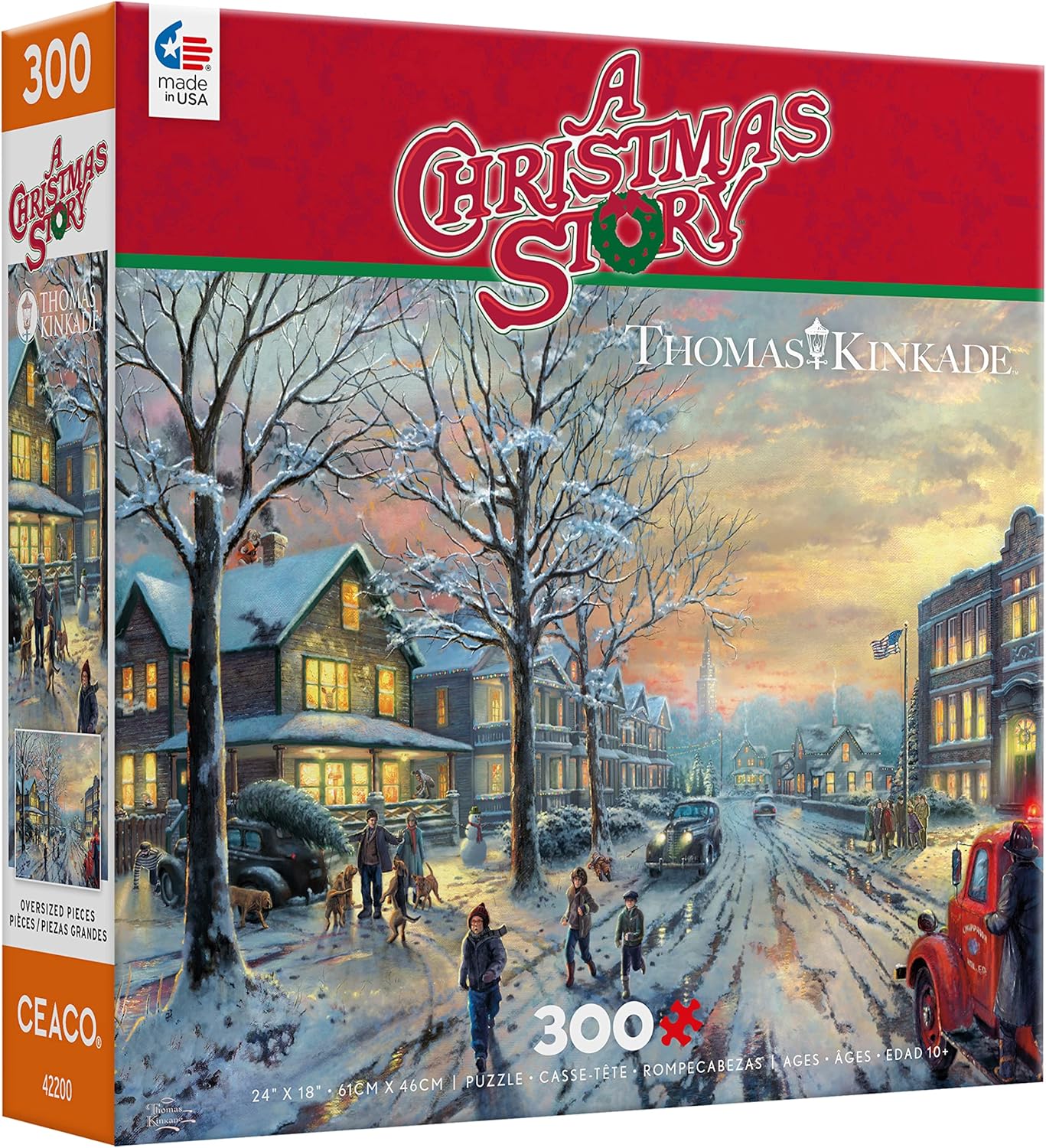 Ceaco – Thomas Kinkade – Películas navideñas – Una historia de Navidad – Rompecabezas de 300 piezas